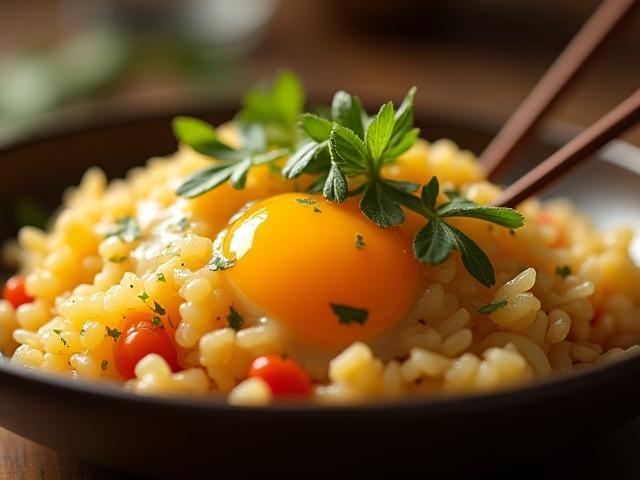 Bol de riz cantonnais traditionnel servi chaud - Moments gourmands
